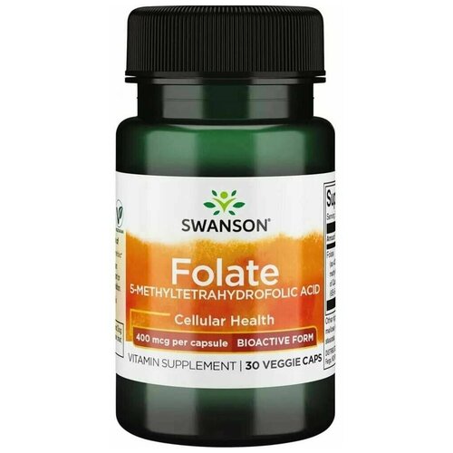   400  SWANSON Folate 400 mcg - 30    , -, 