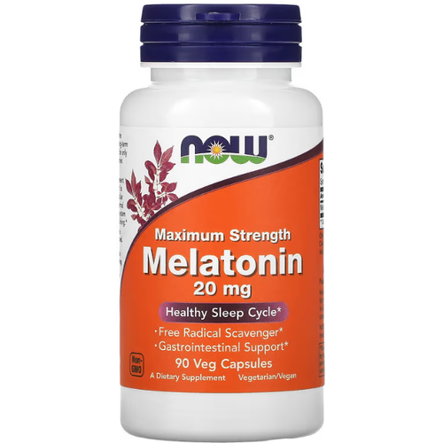  NOW Melatonin 20 mg 90 veg caps   , -, 