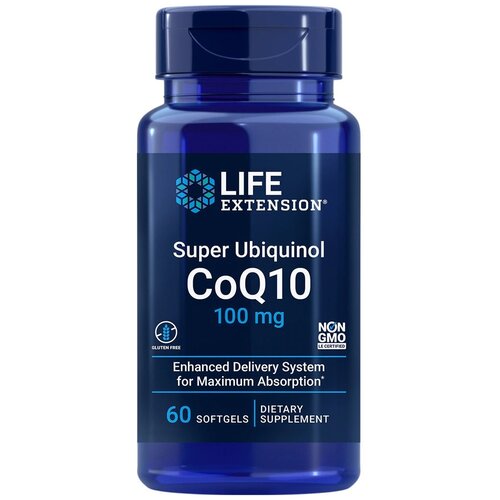 Super Ubiquinol CoQ10 100  60  (Life Extension)   , -, 