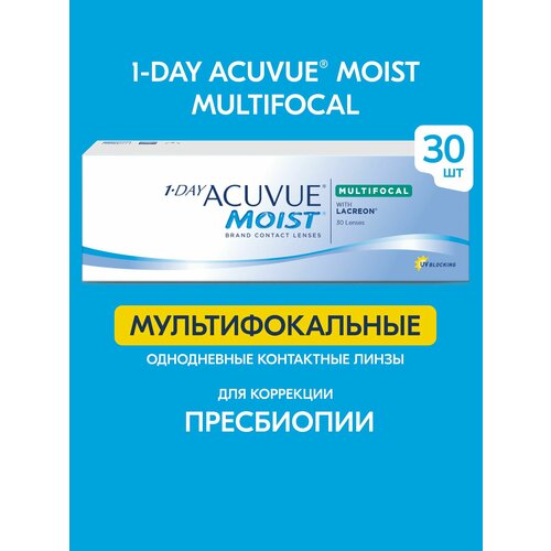 ���������� ����������� ���������� ����� ACUVUE 1-DAY MOIST MULTIFOCAL, 30 ��., R 8,4, D +0,25, ADD: �������, 1 ��.