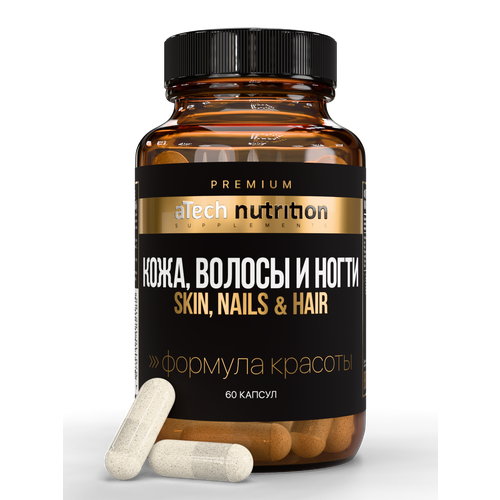 ���������� �������� ��������� � ��������� aTech Nutrition Premium Skin, nails & hair/ ����, ����� � ������ 60 ������