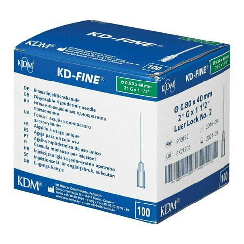 ���������� ���� ������������ 21G (0,8�40 ��) KD-Fine 100��./��.