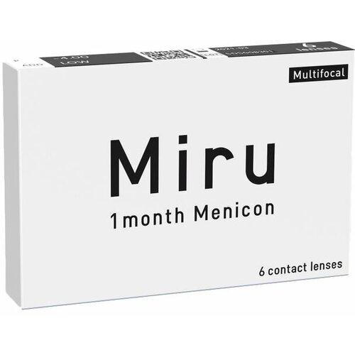   Menicon Miru 1month Multifocal, 6 ., R 8,6, D +4,25, ADD: , , 1 .   , -, 