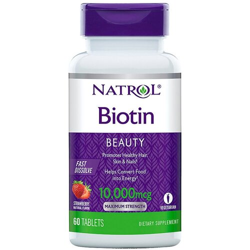 ���������� Natrol Biotin Fast Dissolve ���., 10000 ���, 60 ��., ��������