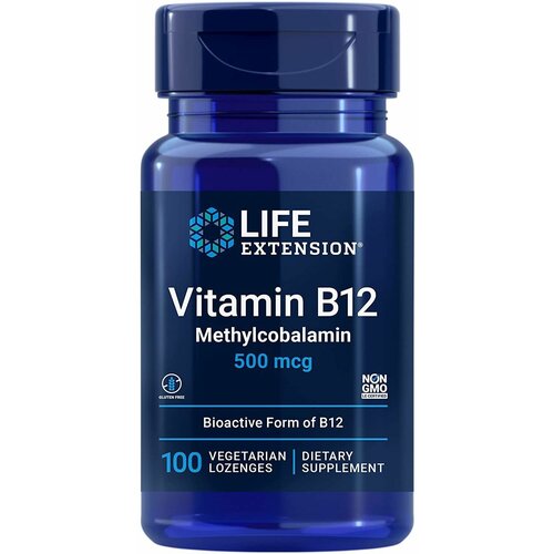 ���������� �������� Life Extension Vitamin B12, 50 �, 500 ���, 100 ��.