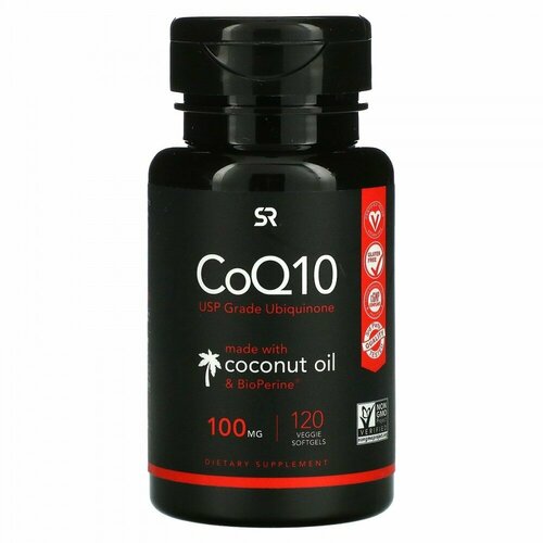 ���������� ������� Q10 100 ��, CoQ10 100 mg, Sports Research, 120 ������