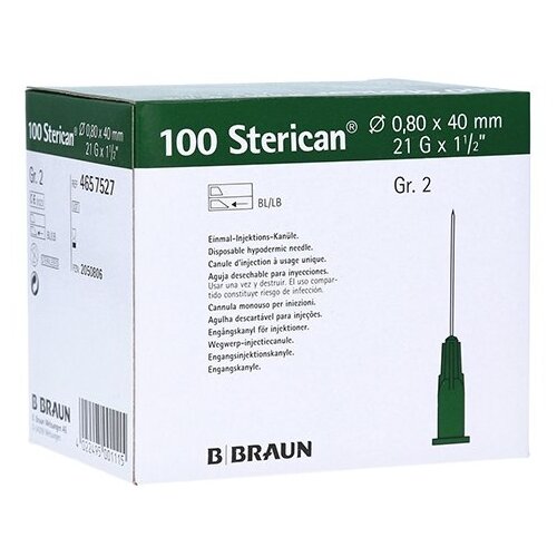   B. Braun Sterican, 40  x 0.8 , : 21G, 100 .   , -, 