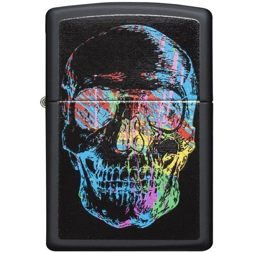    ZIPPO Classic 28042 Skull Design   Black Matte -     , -, 