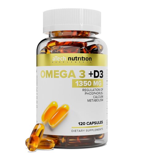  aTech Nutrition Omega 3 + D3, 1.4 , 120 .   , -, 