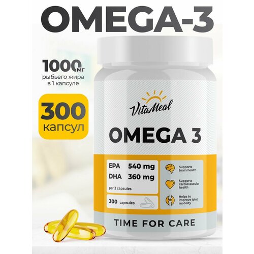 ���������� ����� 3 1000 �� VitaMeal Omega 3, ����� ���, 300 ������