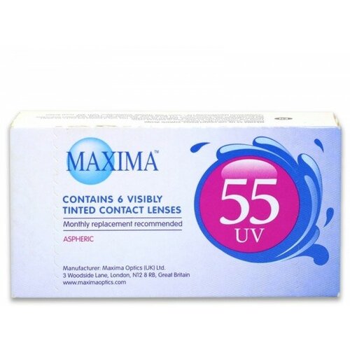   Maxima 55 UV Aspheric, 6 ., R 8,9, D -1,25   , -, 