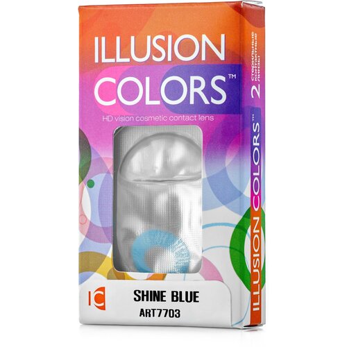   ILLUSION Colors Shine, 2 ., R 8,6, D 0, blue   , -, 