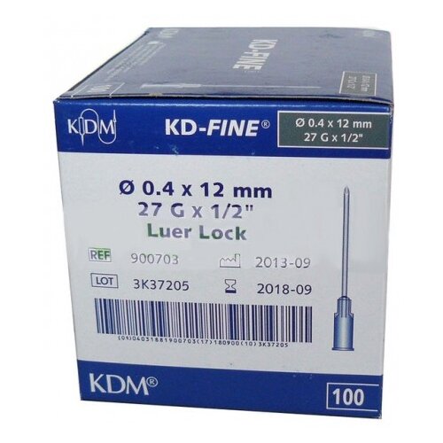 ���������� ���� ������������ KDM KD-Fine, 12 �� x 0.4 ��, ������: 27G, 100 ��., 100 ��.