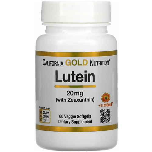 ���������� ������� California Gold Nutrition Lutein with Zeaxanthin, 50 �, 20 ��, 60 ��.