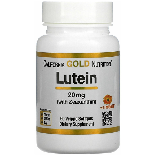  California Gold Nutrition Lutein with Zeaxanthin, 50 , 20 , 60 .   , -, 