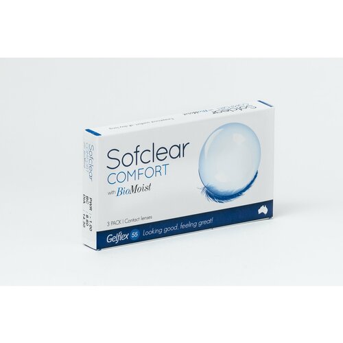 ���������� ���������� ����� �� ����� Gelflex Sofclear Comfort with BioMoist, 3 ��., R 8,6, D -7, 1 ��.