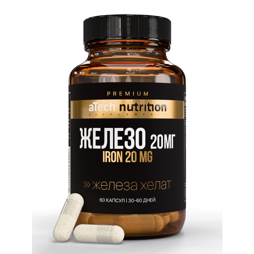 ���������� Iron 25mg / ������ 25 �� aTech Nutrition Premium ����������� ������ 60 ������