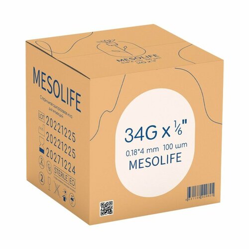 ���������� ���� ��� ����������� 34G 0,18 � 4 ��, 100 ��, Mesolife