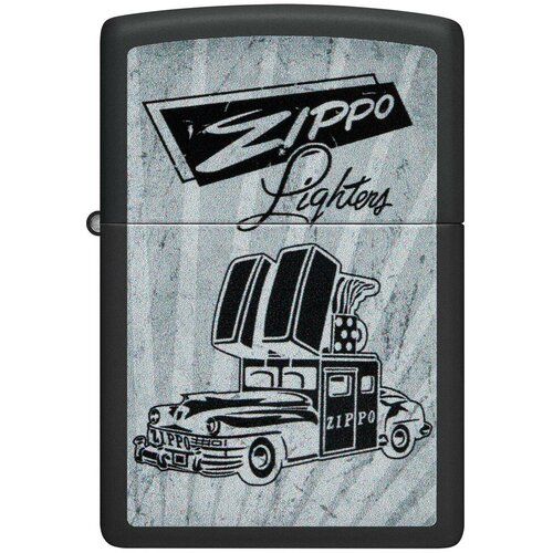    ZIPPO Classic 48572 Car Design   Black Matte -  ZIPPO