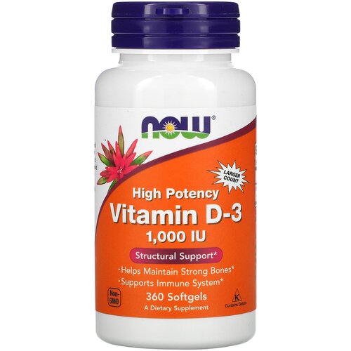 Vitamin D3, 1000 ME, 90 , 360 .   , -, 