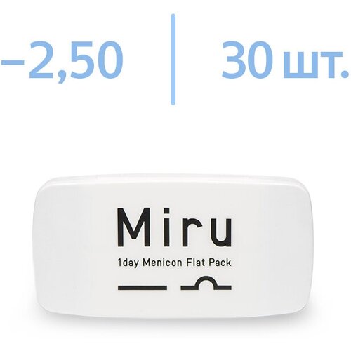   Menicon Miru 1 day Flat Pack, 30 ., R 8,6, D -2,5, 1 .   , -, 