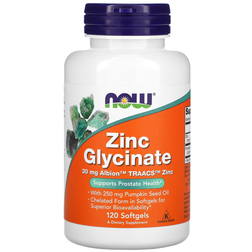���������� ������� NOW Zinc Glycinate, 100 �, 150 ��, 120 ��.