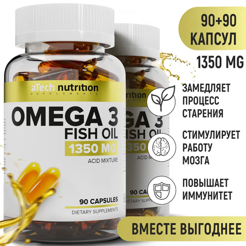  3 / Omega 3 aTech Nutrition, 90 + 90    , -, 