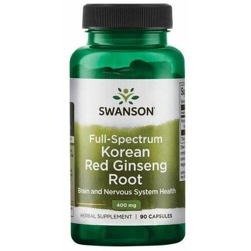 Swanson Full Spectrum Korean Red Ginseng Root (     ) 400  90    , -, 