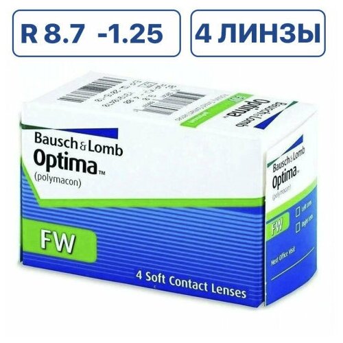   Bausch & Lomb Optima FW, 4 ., R 8,7, D -1,25   , -, 