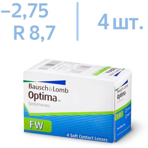   Bausch & Lomb Optima FW, 4 ., R 8,7, D -2,75   , -, 