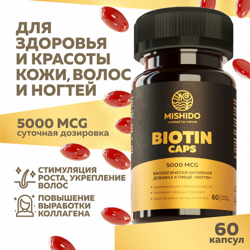    Biotin 5000  MISHIDO 60  B7, H      ,     , ,     , -, 