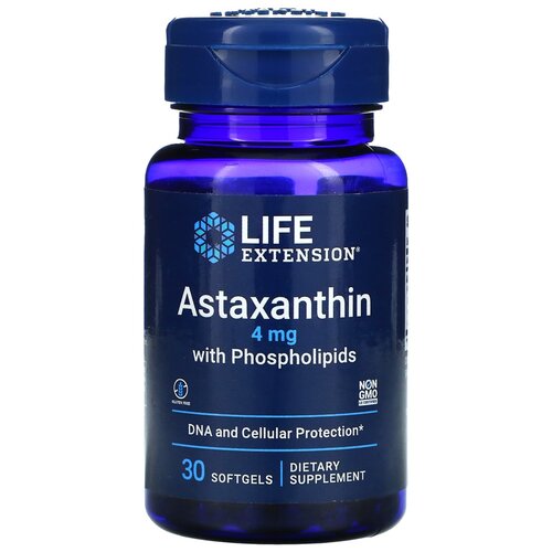 ���������� ������� Life Extension Astaxanthin with Phospholipids, 50 �, 4 ��, 30 ��.