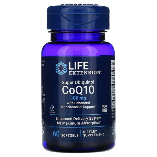 ���������� ������� Life Extension Super Ubiquinol CoQ10 with Enhanced Mitochondrial Support, 80 �, 100 ��, 60 ��.