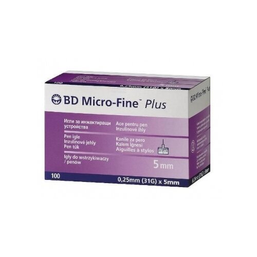   - BD Micro-Fine Plus, 5  x 0.25 , : 31G, 100 .   , -, 