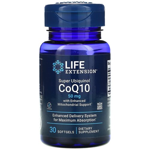  Life Extension Super Ubiquinol CoQ10 with Enhanced Mitochondrial Support, 40 , 50 , 30 .   , -, 