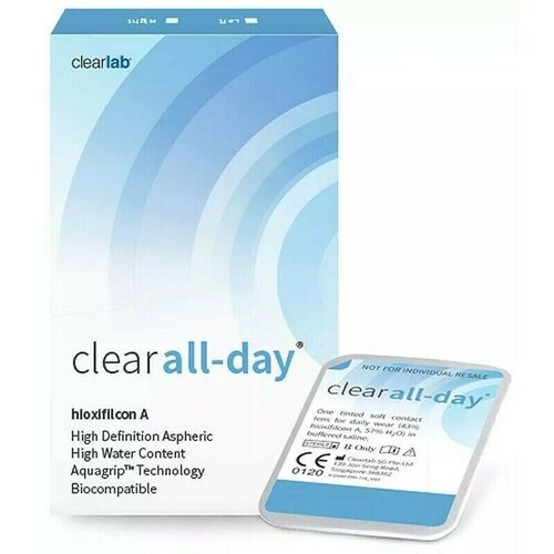   Clearlab Clear All-day, 6 ., R 8,6, D +3,75, 1 .   , -, 