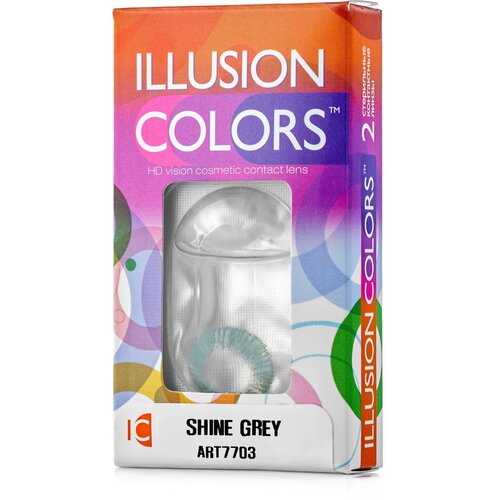   ILLUSION Colors Shine, 2 ., R 8,6, D -0,5, grey   , -, 