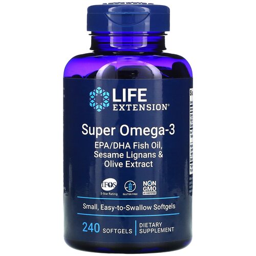  Life Extension Super Omega-3 EPA/DHA with Sesame Lignans & Olive Extract, 280 , 250 , 240 .   , -, 