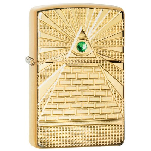    ZIPPO Armor 49060 Eye of Providence Design   High Polish Brass -     , -, 