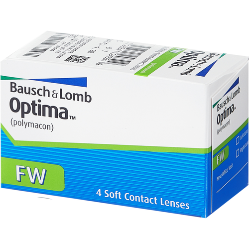 ���������� ���������� ����� BAUSCH+LOMB Optima FW, 4 ��., R 8,7, D -0,75, 1 ��.