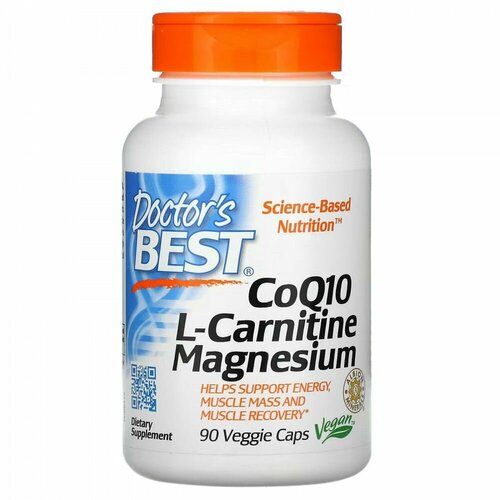 ���������� Doctor s Best, CoQ10 L-Carnitine Magnesium, 90 Veggie Caps