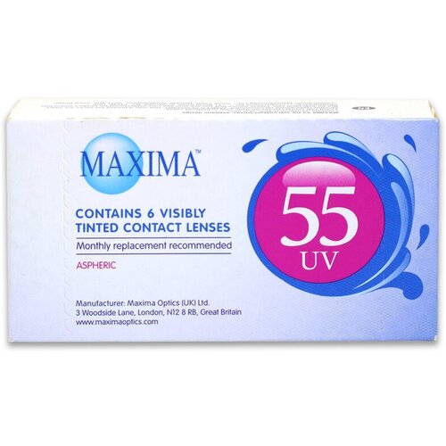    Maxima 55 UV Aspheric, 6 ., R 8,8, D +3,5, 1 .