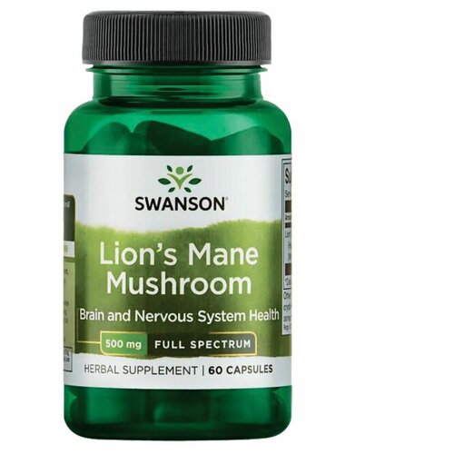     Swanson Full Spectrum Lions Mane Mushroom 500 mg (60 )   , -, 