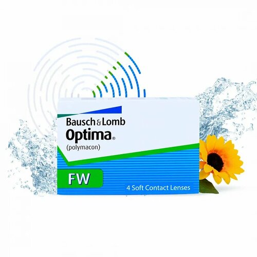 ���������� ���������� ����� BAUSCH+LOMB Optima FW, 4 ��., R 8,4, D -4,25, 1 ��.
