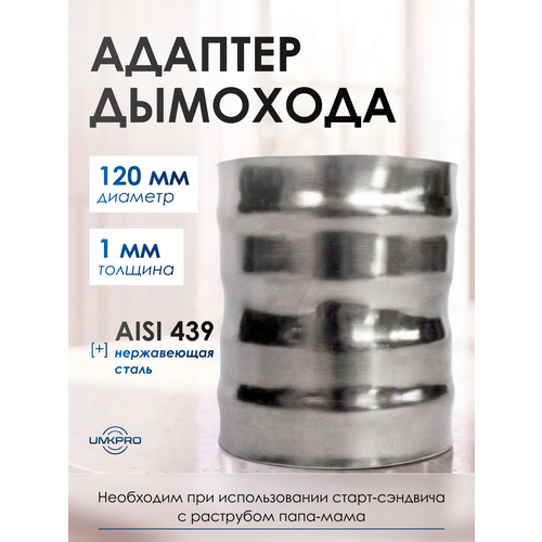 ���������� ������� ����� ������� 120�120, ����������� ����� AISI 439/1,0��, h130��