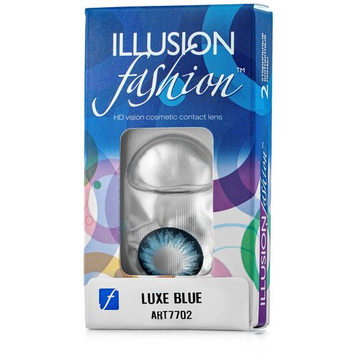   ILLUSION Fashion Luxe, 2 ., R 8,6, D -1, blue   , -, 