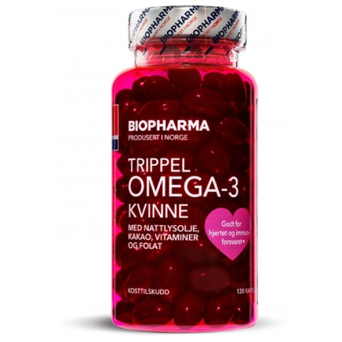 Biopharma Trippel Omega-3 Kvinne ., 155 , 120 .,    , -, 