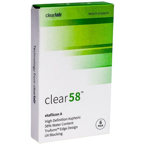    Clearlab Clear 58, 14 , 6 ., R 8,7, D -1, , 1 .