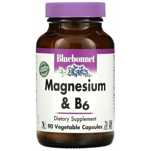 Bluebonnet Nutrition Magnesium Plus B6 (  B6) 90    , -, 