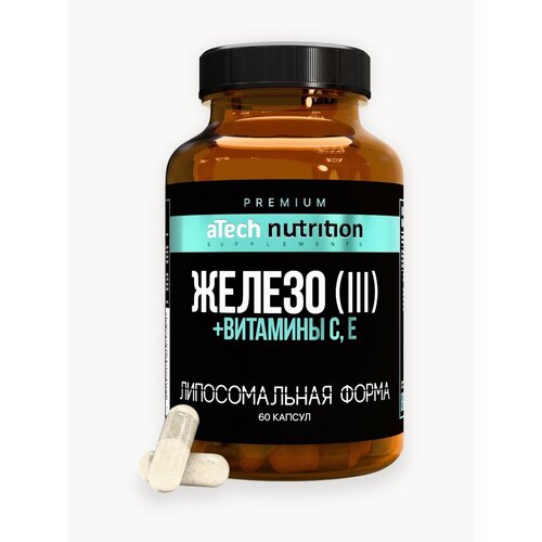 ���������� ������� � ���� ������������� ������ aTech Nutrition Premium LIPOSOMAL IRON 60 ������